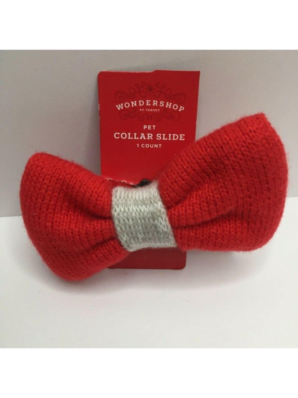 Wondershop Pet Red Bowtie Collar Slide Dog Cat Bow Tie